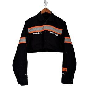 Heron Preston Cropped Reflective Jacket